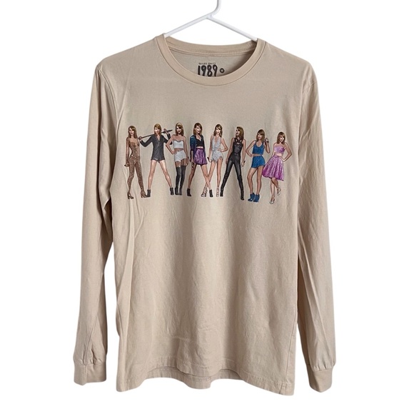 Taylor Swift Tops - Taylor Swift 1989 Eras Long Sleeve T-Shirt Taylors Version Collectible Medium